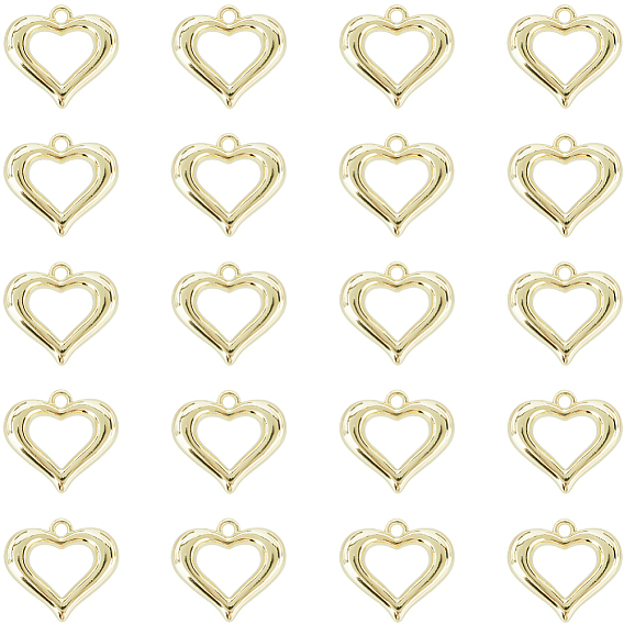 20 подвески из сплава шт., долговечный, без кадмия и без свинца, сердце