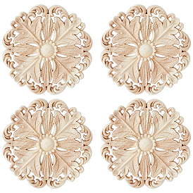 Дубовая щепа, настенные украшения, цветок