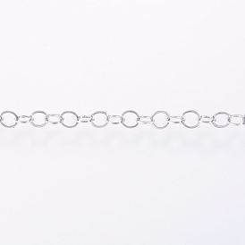 Ion Plating(IP) Handmade 304 Stainless Steel Cable Chains, Soldered, with Spool, Flat Oval