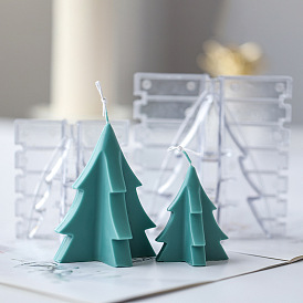 DIY Plastic Christmas Tree Candle Molds, Candle Making Molds, for Resin Casting Epoxy Mold