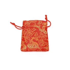 Мешочки для упаковки ткани, вышитая подарочная сумка, сумка для шнурка, прямоугольные