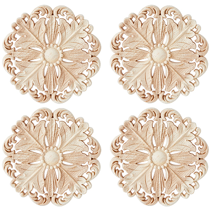 Дубовая щепа, настенные украшения, цветок