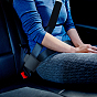 SUPERFINDINGS 1 Set Imitation Leather Car Seatbelt Regulator Car Seat, with 2Pcs Cloth Seatbelt Shoulder Pad, Car Decor Accessories