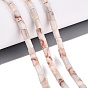 Natural Red Netstone Beads Strands, Hexagonal Prism
