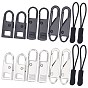 7 Style Replacement Zipper Sliders, with Plastic Zipper Puller With Strap, for Luggage Suitcase Backpack Jacket Bags Coat