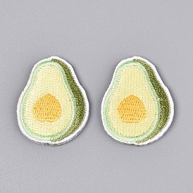Аппликации из авокадо, компьютеризированная вышивка тканью утюжок на / шить на заплатках, аксессуары для костюма