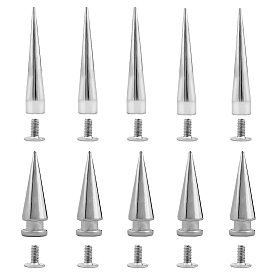 30 наборы 2 набор заклепок из сплава, конусная заклепка в стиле панк