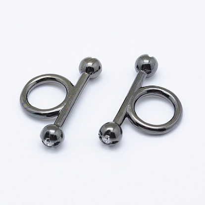 Латунные кубического циркония тумблеры застежки, без кадмия, без никеля и без свинца