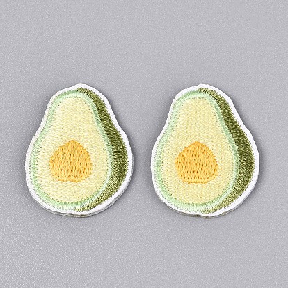 Аппликации из авокадо, компьютеризированная вышивка тканью утюжок на / шить на заплатках, аксессуары для костюма