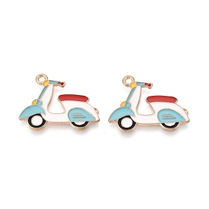 Подвески из сплава и эмали, подвески для мотоциклов, золотые
