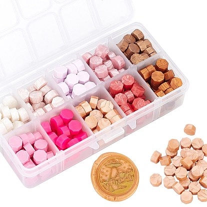 10 Colors Sealing Wax Particles, for Retro Seal Stamp, Octagon