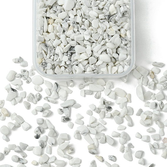 50g бусины из натуральной говлитовой крошки, нет отверстий / незавершенного