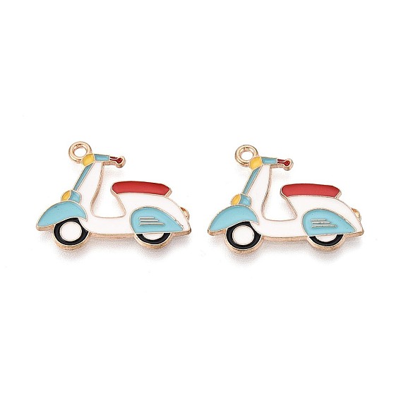 Подвески из сплава и эмали, подвески для мотоциклов, золотые