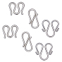 304 Stainless Steel S-Hook Clasps, M Clasps