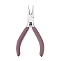 50# Carbon Steel Jewelry Pliers, Round Nose Pliers, Ferronickel, with Plastic Handle