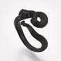 Electrophoresis Alloy Cuff Finger Rings, Snake
