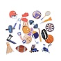 Cartoon Fitness Equipment Paper Stickers Set, Adhesive Label Stickers, for Suitcase & Planner & Refigerator Decor, Sports Theme