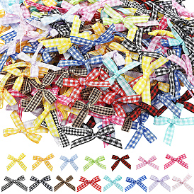 300 шт 15 цвета ручная работа полиэстер аксессуары для костюма, бант с клетчатым узором