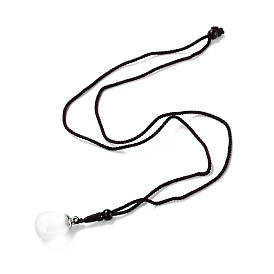 Collar con colgante de vidrio en forma de lágrima que se puede abrir, collar con colgante de botella de deseo para mujer