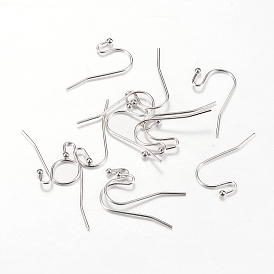 Crochets d'oreille en laiton, sans nickel
