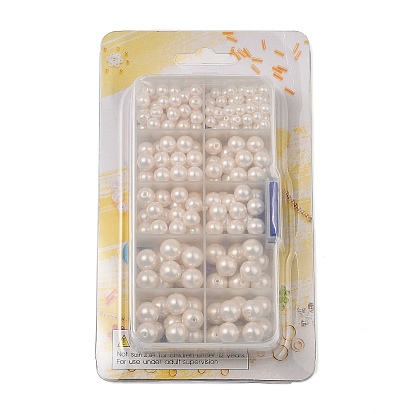 Glass Imitation Pearl Beads, Round