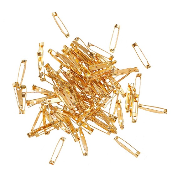 Iron Brooch Findings, Back Bar Pins