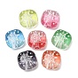 Gradient Color Transparent Acrylic Beads, Square & Star