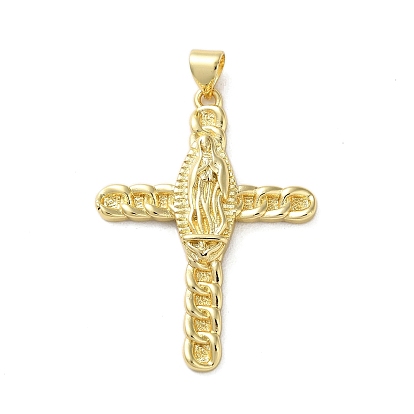 Brass Pendants, Cadmium Free & Nickel Free & Lead Free, Cross