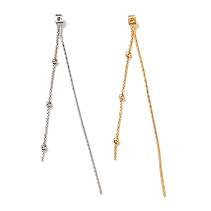 Латунная змеевидная цепь и гайки для ушек шариковой цепи, гайки-подвески с кисточками