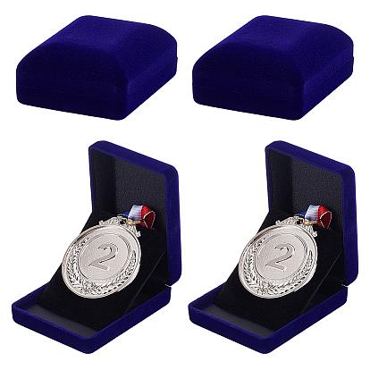 Бархатные витрины для ювелирных изделий, футляры для хранения колец, серег, ожерелий, браслетов, прямоугольные