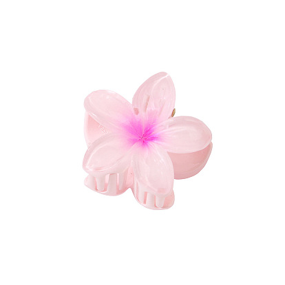 Flower Shape Plastic Claw Hair Clips, Hair Accessories for Women Girl