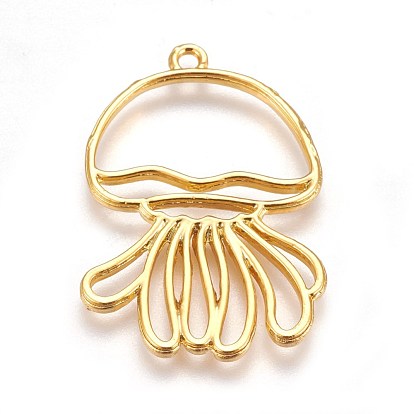 Подвески на лицевой панели из сплава цинка, для diy уф смолы, эпоксидная смола, Прессованные цветочные украшения, медуза