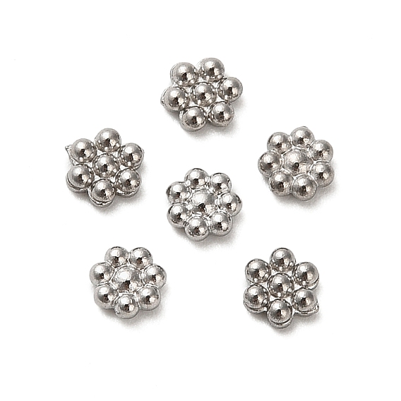 304 нержавеющей стали кабошонов, цветок