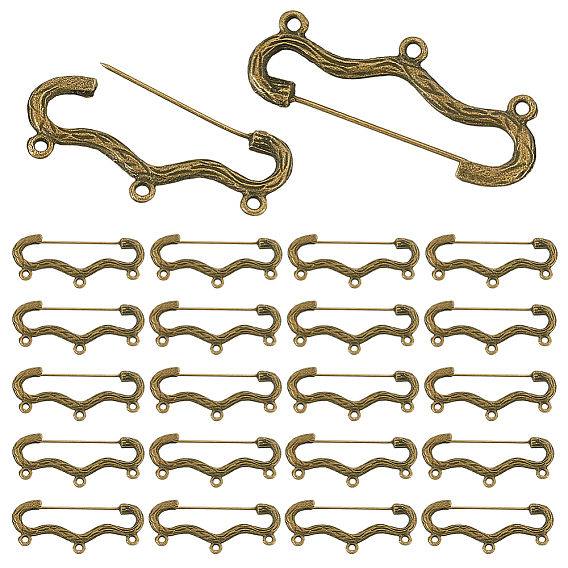 30шт. фурнитура для броши из сплава