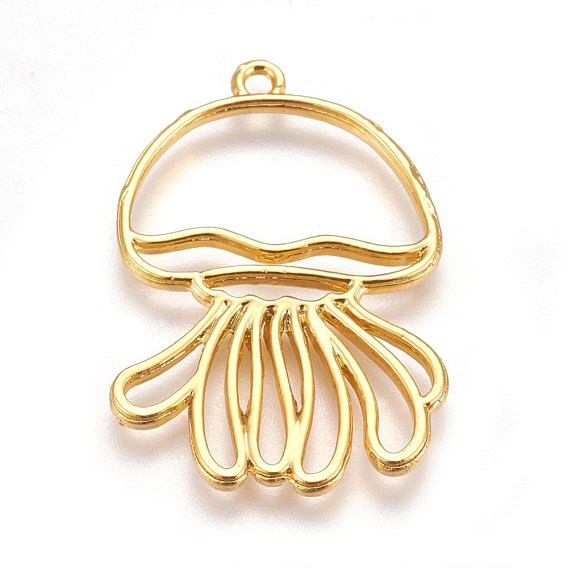 Подвески на лицевой панели из сплава цинка, для diy уф смолы, эпоксидная смола, Прессованные цветочные украшения, медуза