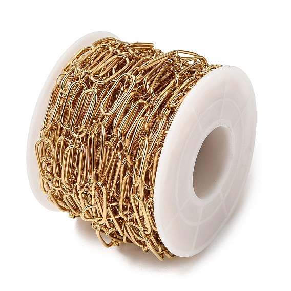 304 цепи овальные из нержавеющей стали, ионное покрытие (ip), пайки, с катушкой