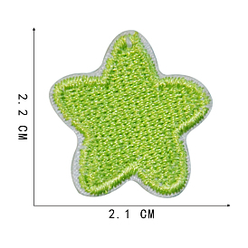 Computerized Embroidery Cloth Iron on/Sew on Patches, Costume Accessories, Star