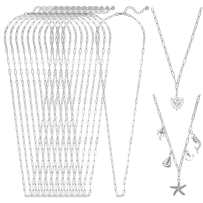 12шт. 4мм 304 цепочки из нержавеющей стали в виде скрепок, не тускнеет