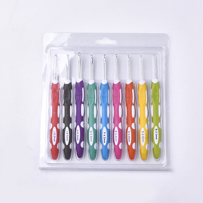 China Factory Aluminum Crochet Hooks, with TPR & ABS Plastic