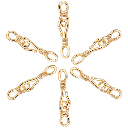 Brass Hook and S-Hook Clasps, Nickel Free