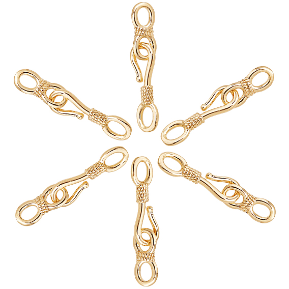 Brass Hook and S-Hook Clasps, Nickel Free