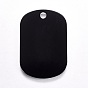 Pendentifs en aluminium, pet tag, rectangle