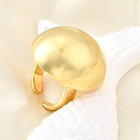 Латунные кольца-манжеты для женщин, полукруглый, стойки покрытие, долговечный, без свинца и без кадмия