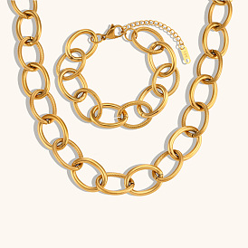 Stylish Handmade 18K Gold Plated Circle Bracelet for Women - Versatile Jewelry Piece