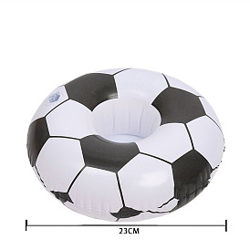 Кольцо для плавания из ПВХ в форме футбольного мяча, аксессуары для летних вечеринок для кукол
