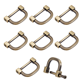 8 шт. D-образные застежки из цинкового сплава, аксессуары для сумок