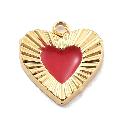 304 из нержавеющей стали шармы эмали, вакуумное покрытие pvd, реальный 18 k позолоченный, шарма сердца