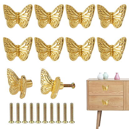 Poignées de tiroir en alliage, poignées d'armoire, accessoires de poignée de porte, papillon