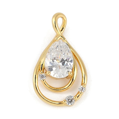 Латунь стекло кулоны, слеза