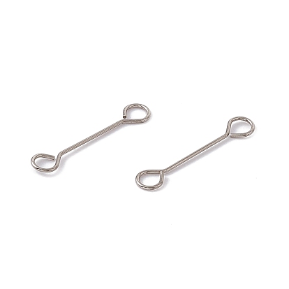 304 Stainless Steel Connector Charms, Stick Shape